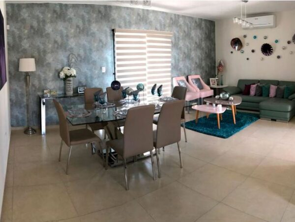 foto de casas en venta comedor modelo Arezzo en Hacienda santa clara sector Norte contructora Casel en culiacan sinaloa