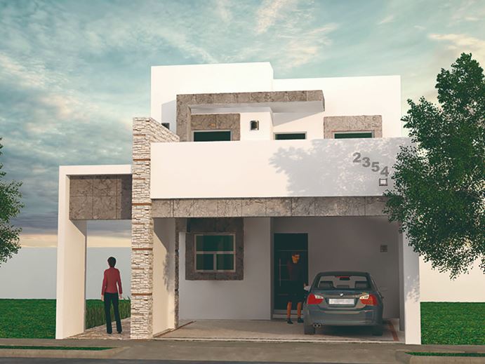 foto de casas en venta modelo cassentino en Hacienda santa clara sector Norte contructora Casel en culiacan sinaloa